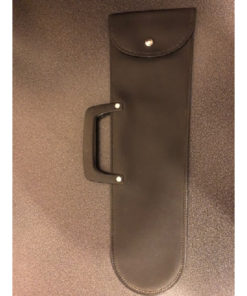 Flötentasche aus Kunstleder schwarz