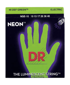 DR NGE-10 NEON HiDef Green Electric Gitarrensaiten E-Gitarre