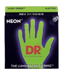 DR NGE-9 NEON HiDef Green Electric Gitarrensaiten E-Gitarre