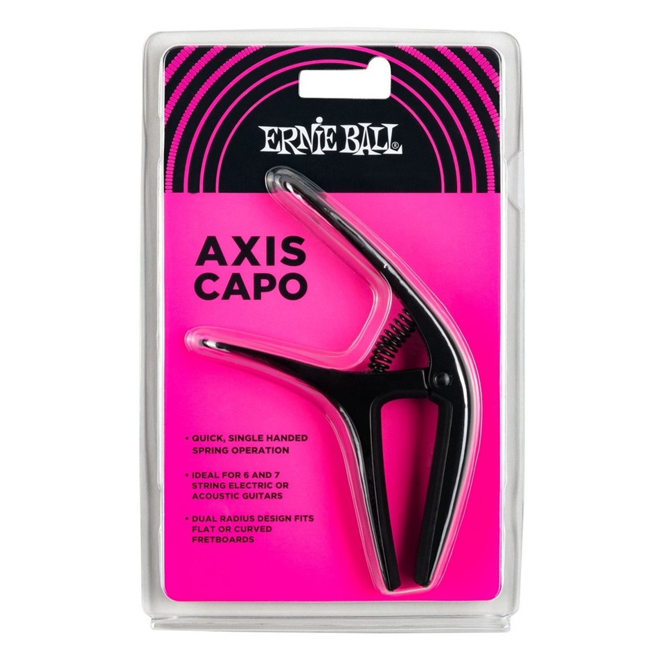 Ernie Ball Axis Kapodaster, Schwarz 2