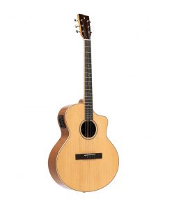 Stagg SA45 OCE-LW Orchestra Cutaway akustisch-elektrische Gitarre, Series 45