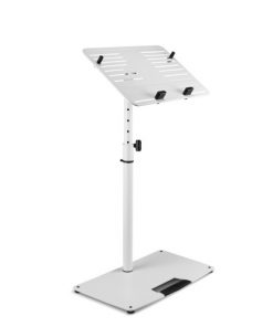 GRAVITY LTST 02W Universal Laptop-Ständer mit verstellbaren Haltepins und Stahlfuß
