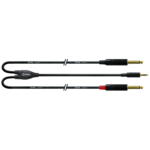 CORDIAL CFY 1,5 WPP 3.5 mm Stereoklinke auf 2x 6.3 mm