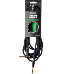 QUIKLOK - EQL JUST-JR-3 Algam Brand 6,3 mm TS male - male gewinkelt - Just Instrumentenkabel Gerade/Winkel 3m